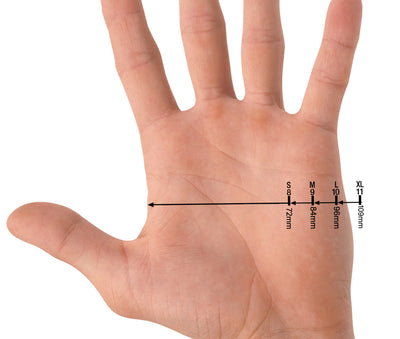 Wise Touchscreen Gloves Sizing Chart